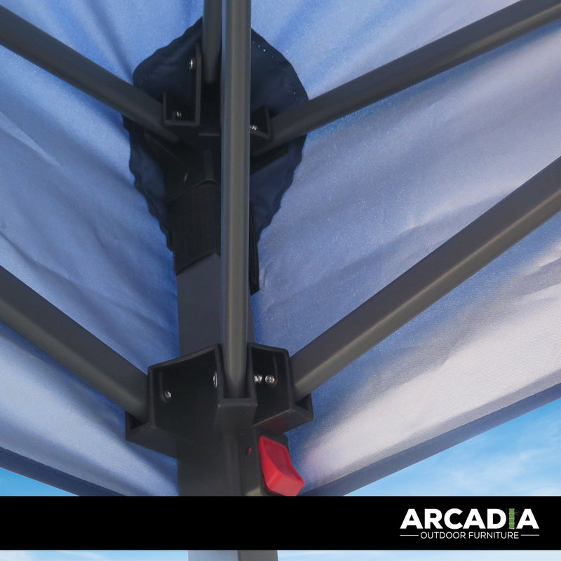 Arcadia Furniture 3 Metre Outdoor Gazebo Tent - Navy-1826052243074453511
