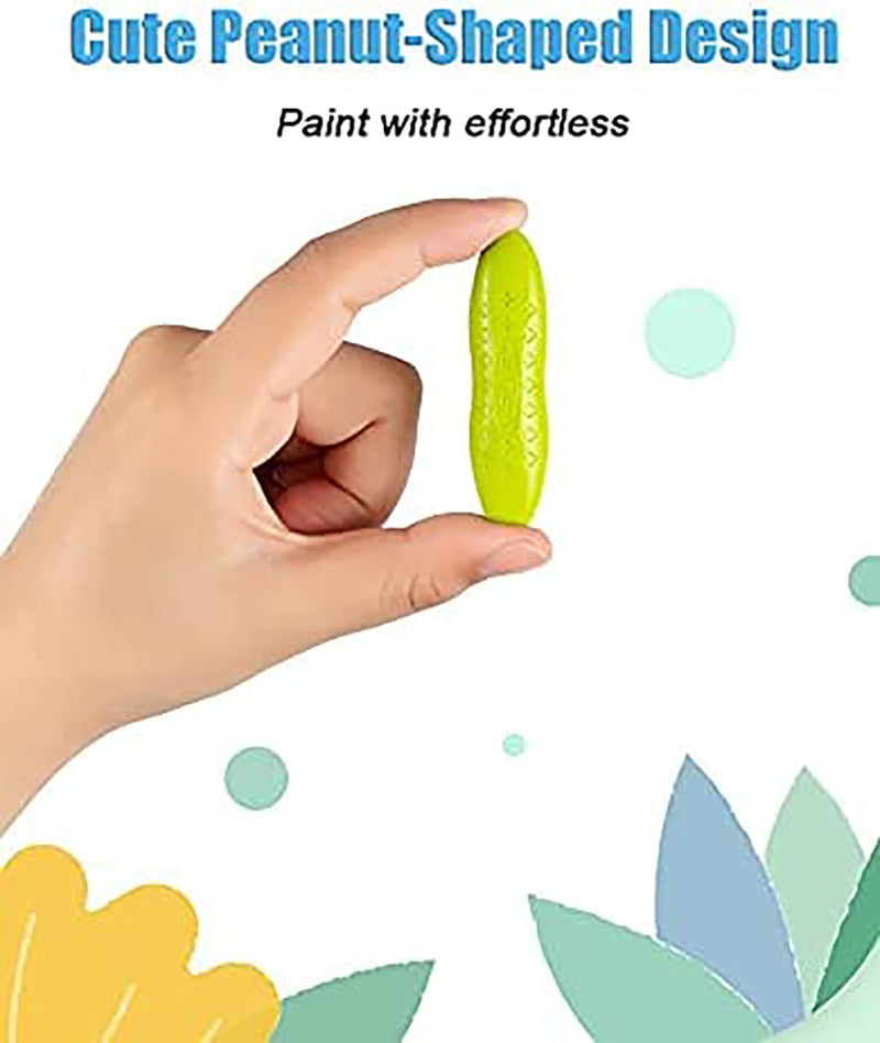 YPLUS Peanut Kids Washable Crayons Pastel Colors 24 Colours-1823862840587587590