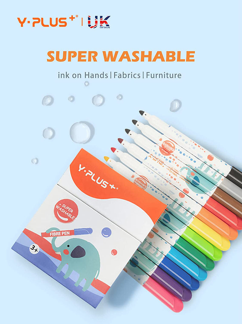 YPLUS Elephant Watercolor JUMBO Markers-1826052247268757506