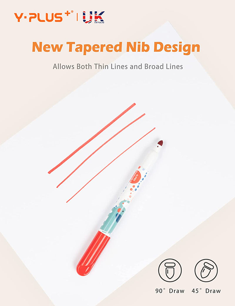 YPLUS Elephant Watercolor JUMBO Markers-1826052247268757510