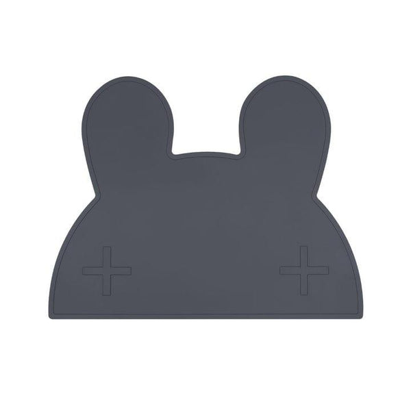 We Might Be Tiny Bunny Placie? Silicone Placemat Charcoal-1826052226251100161