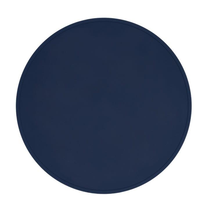 We Might Be Tiny Round Placie? Silicone Placemat Navy-1826052229057089537