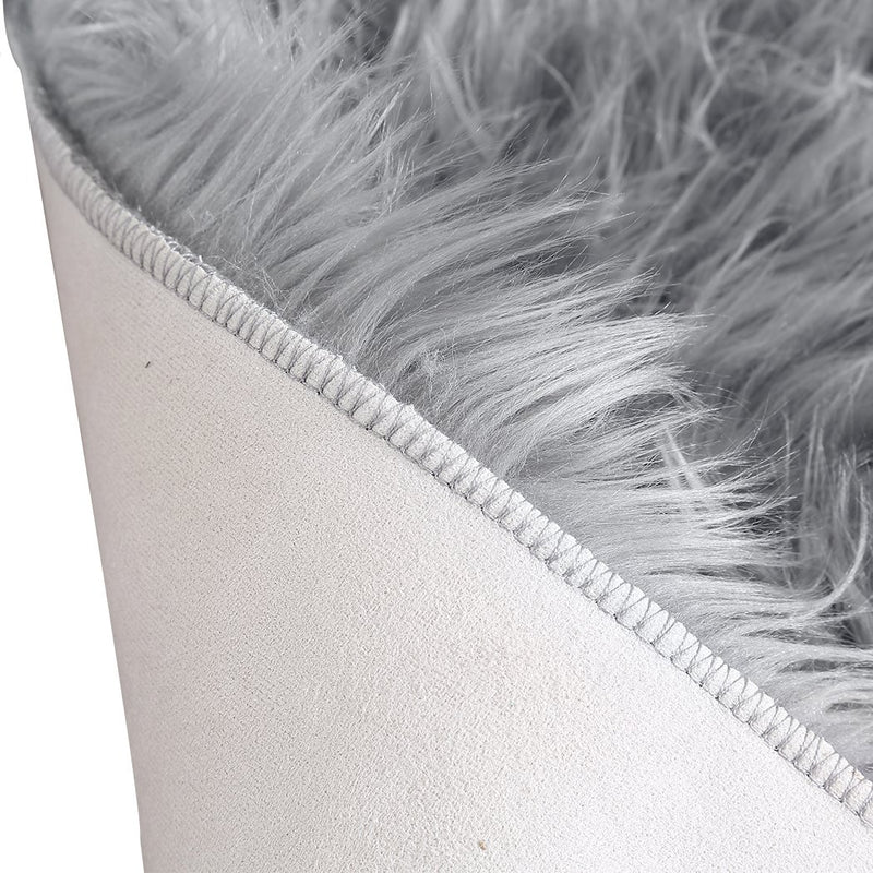 Floor Rugs Sheepskin Shaggy Rug Area Carpet Bedroom Living Room Mat 80X150 Grey