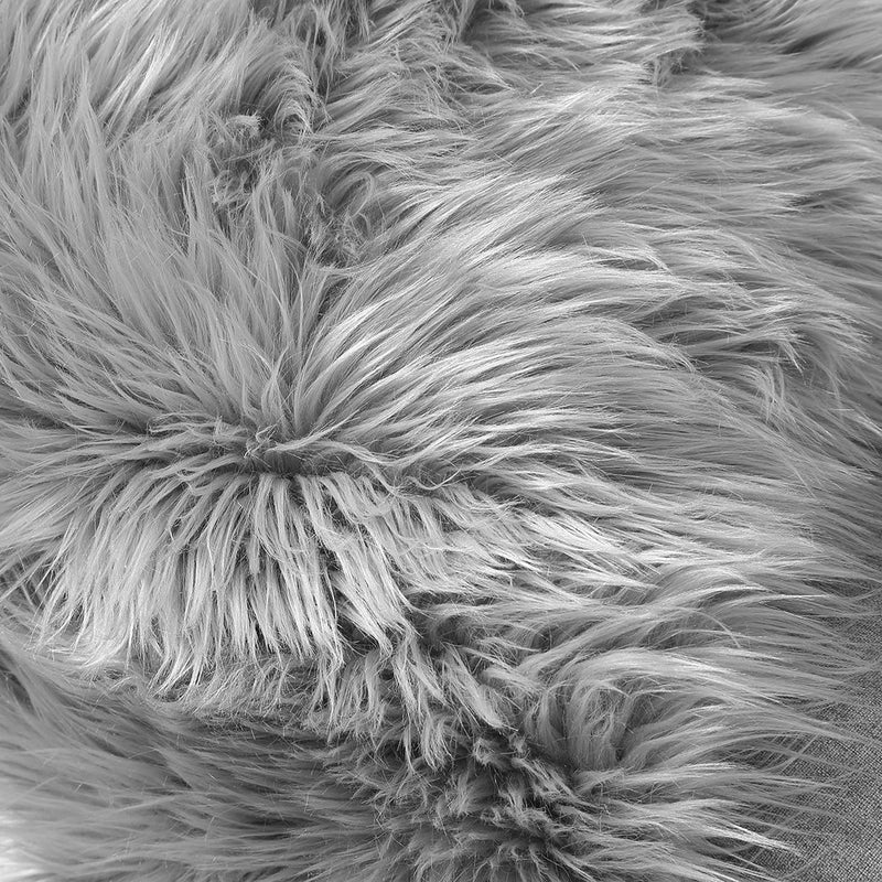 Floor Rugs Sheepskin Shaggy Rug Area Carpet Bedroom Living Room Mat 80X150 Grey