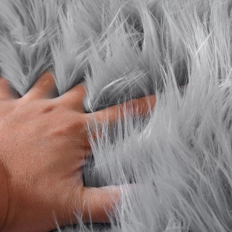 Floor Rugs Sheepskin Shaggy Rug Area Carpet Bedroom Living Room Mat 80X150 Grey