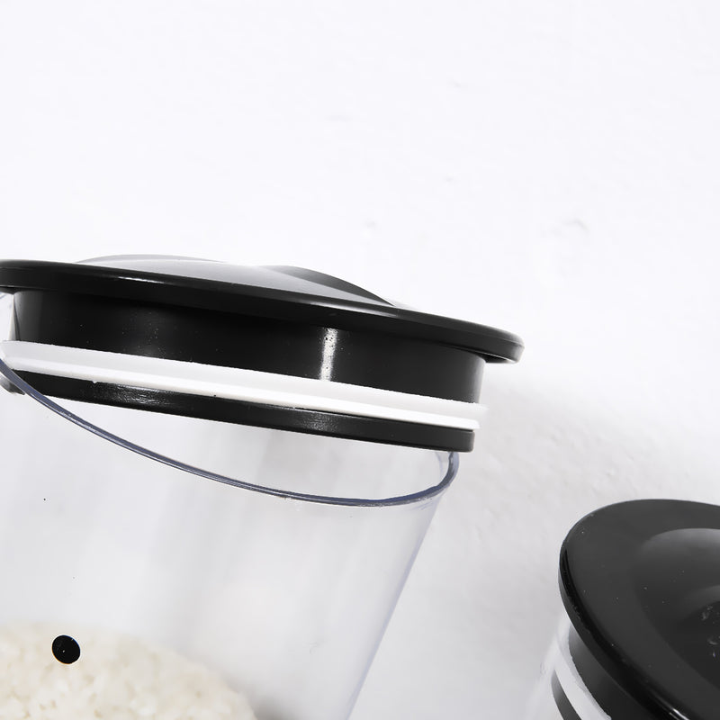 Wall Mounted Triple Cereal Dispenser Dry Food Storage Container Dispense Machine