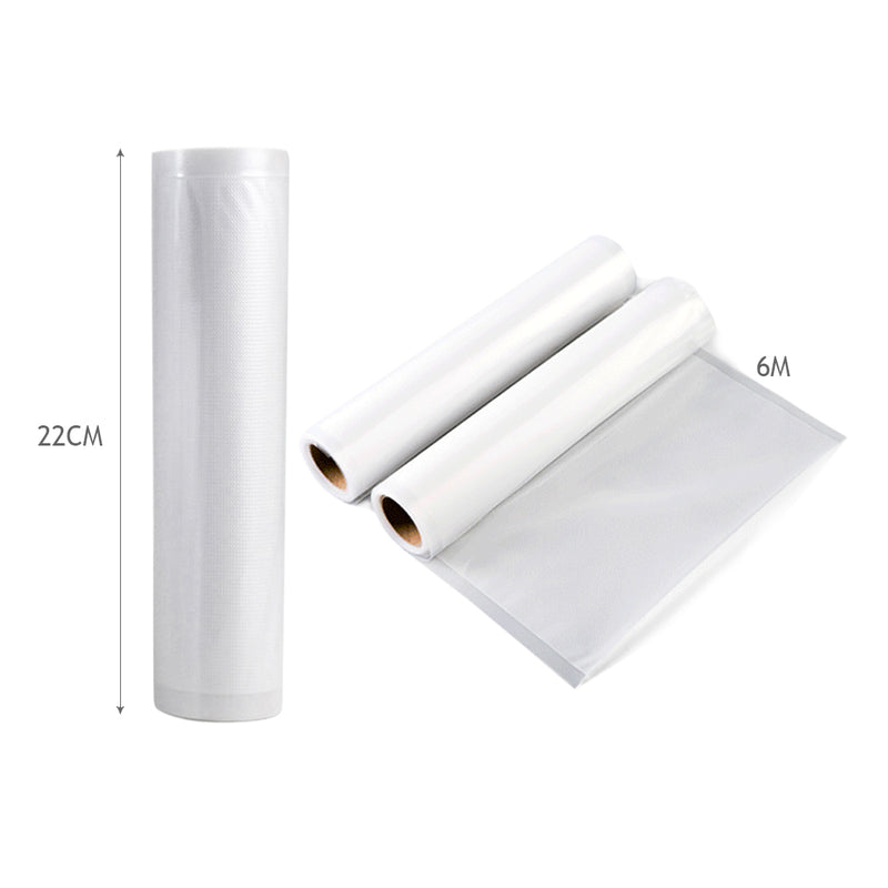 10 Rolls Vacuum Food Sealer Seal Bags Rolls Saver Storage Commercial Grade 22cm