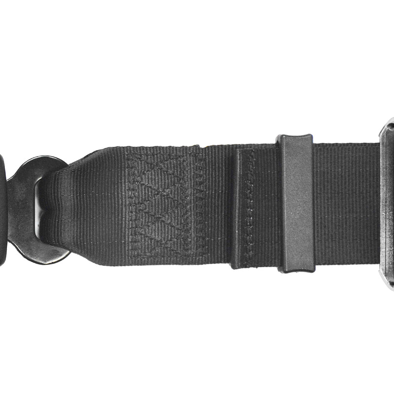 2x Heavy Duty Car Vehicle Seat Belt Extension Extender Strap Black Safety Buckle