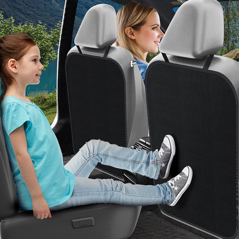 2x Car Back Seat Protectors Covers Kids Kick Mat Padded Mats Children Kid Care