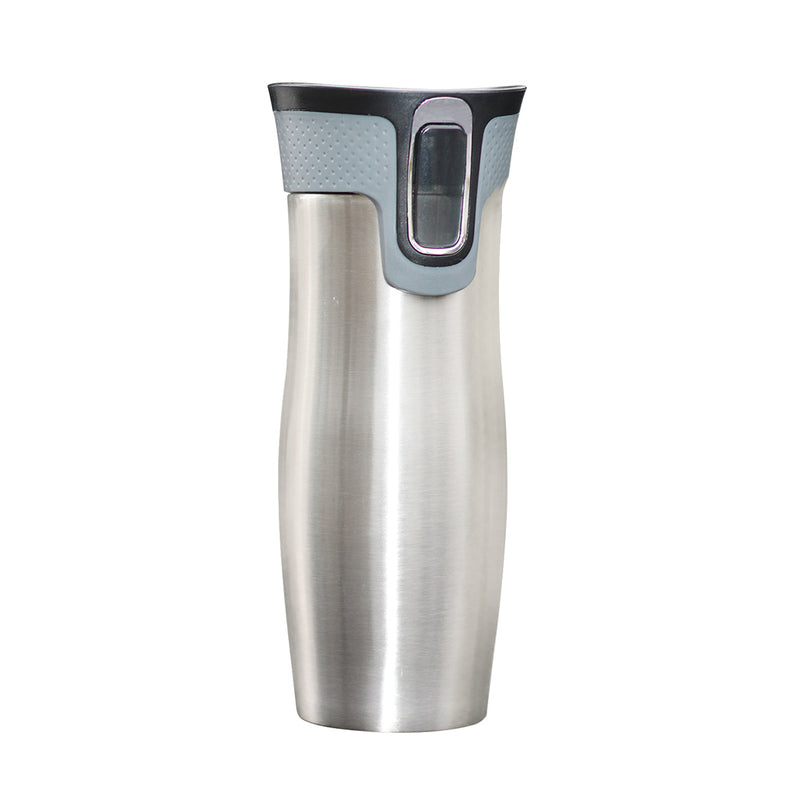 473ml 16OZ Thermal Coffee Hot Water Travel Mug Drink Bottle Flask Autoseal Silver