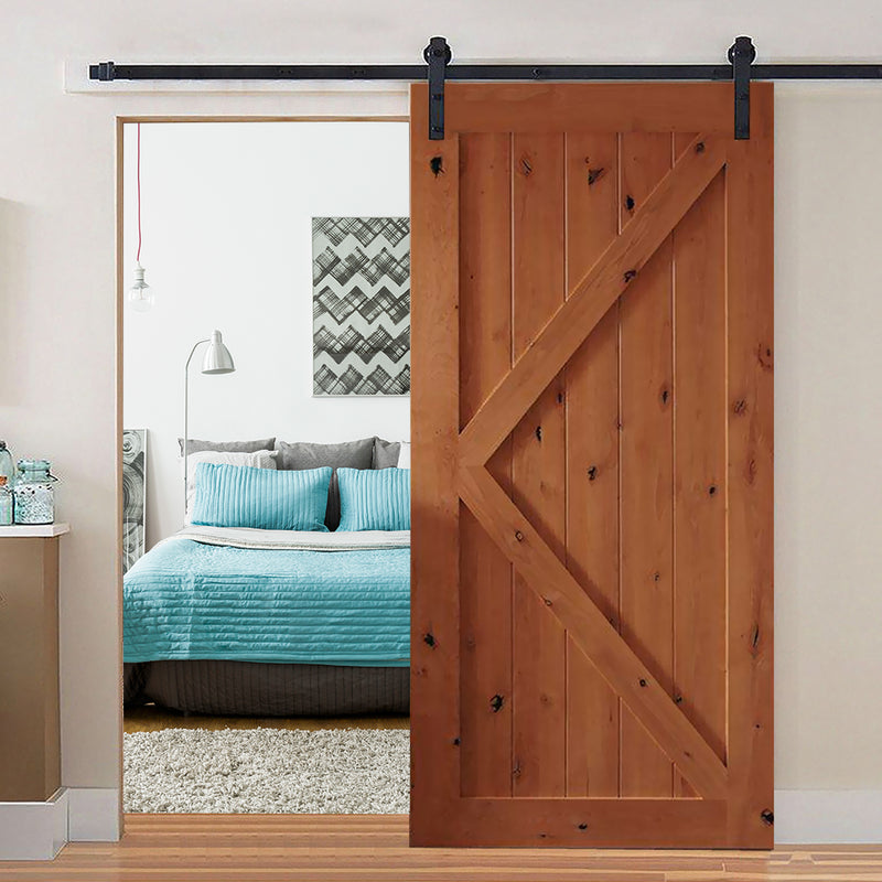 3M Antique Classic Style Single Sliding Barn Door Hardware Track Roller Kit