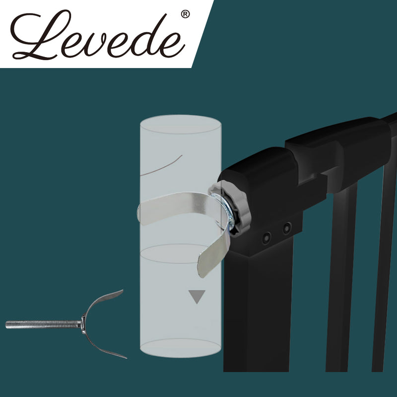 Adjustable Wide Baby Kids Pet Safety Security Gate Stair Barrier Spindle Adaptor