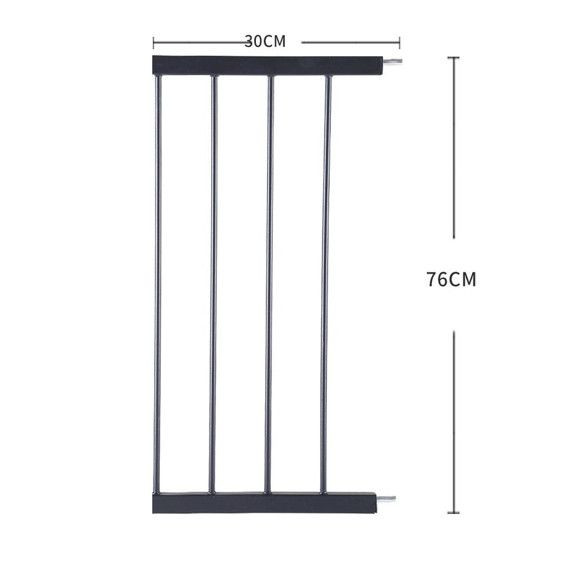 Baby Kids Pet Safety Security Gate Stair Barrier Doors Extension Panels 30cm BK
