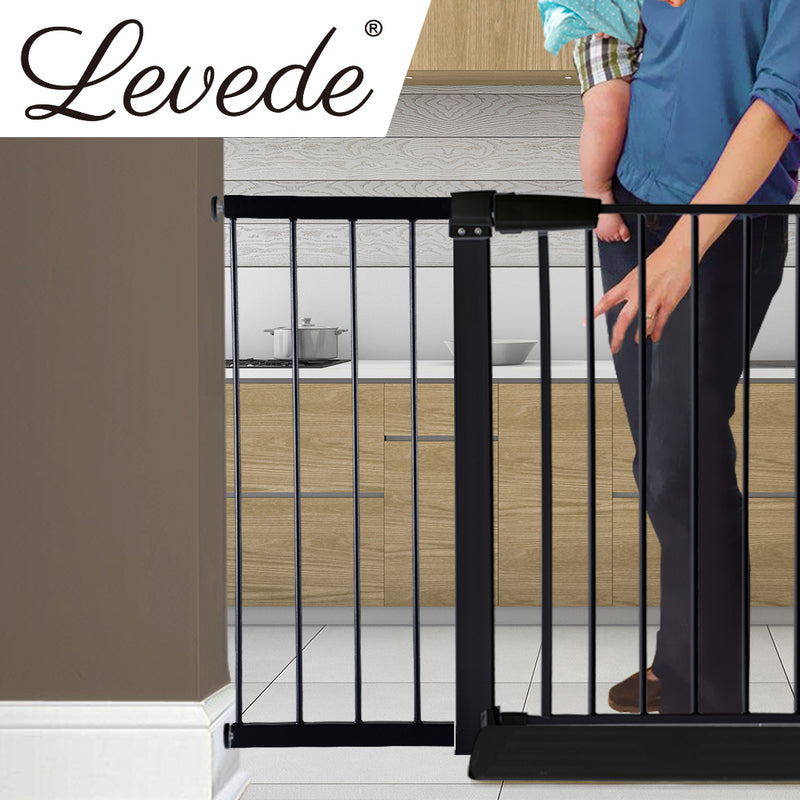 Baby Kids Pet Safety Security Gate Stair Barrier Doors Extension Panels 30cm BK