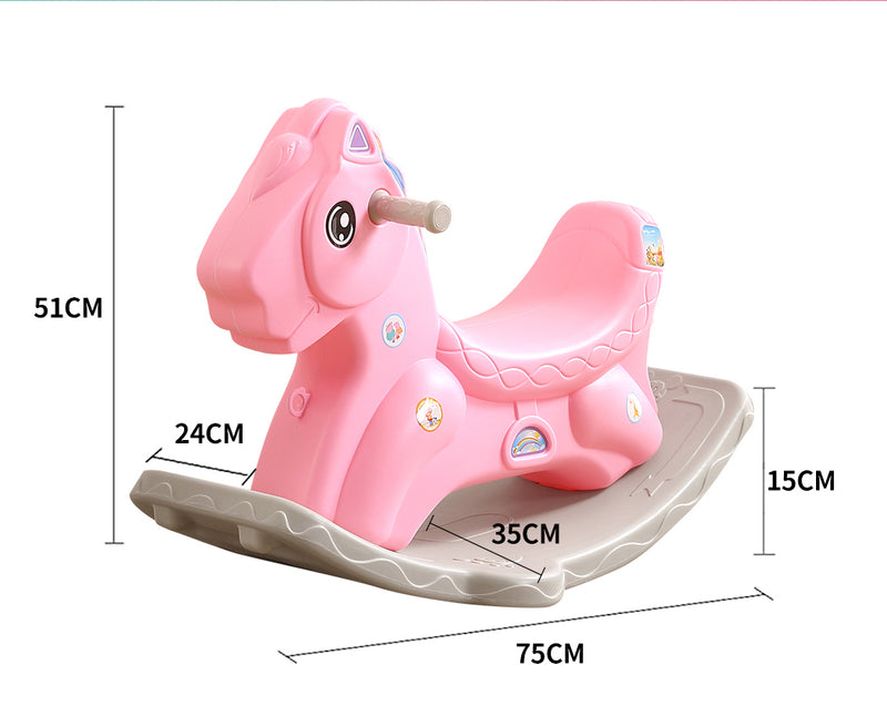 BoPeep Kids Rocking Horse Toddler Baby Horses Pony Ride On Toy Balance Rocker