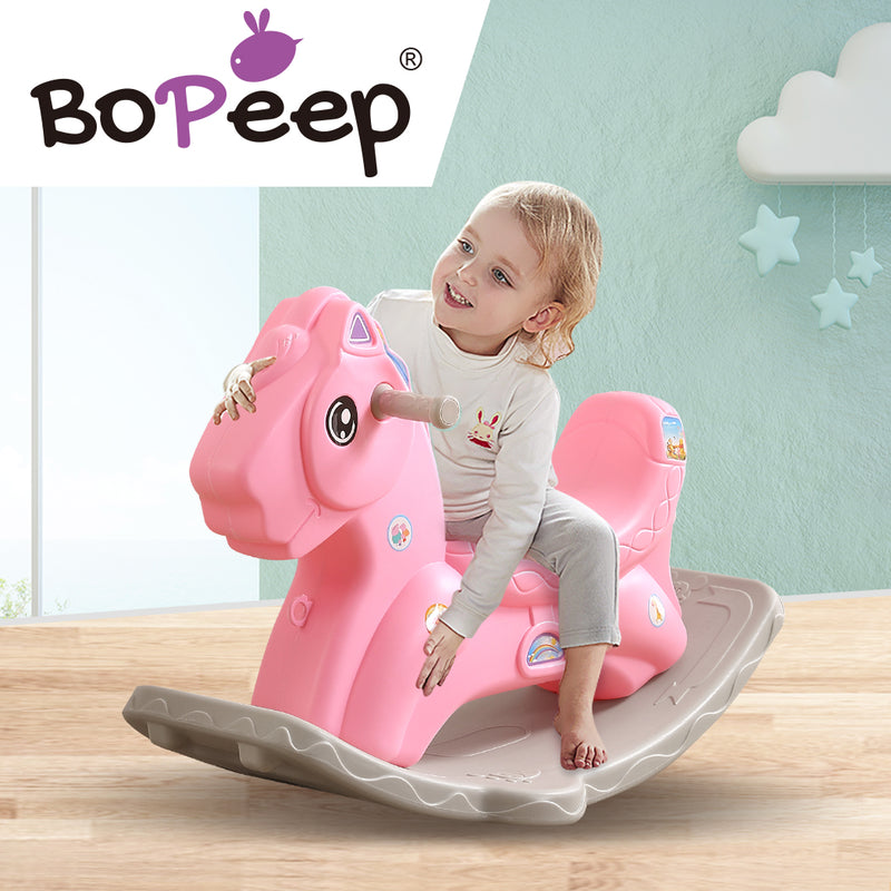 BoPeep Kids Rocking Horse Toddler Baby Horses Pony Ride On Toy Balance Rocker