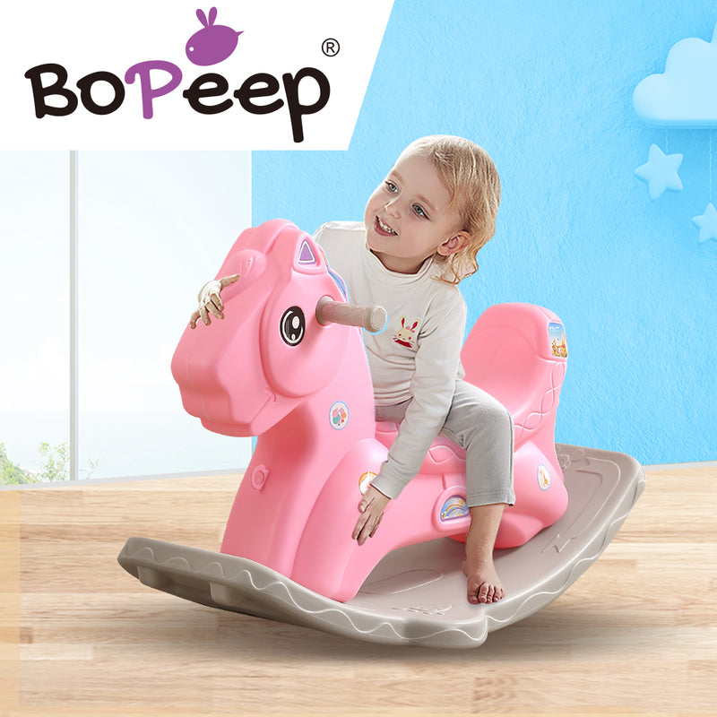 BoPeep Kids Rocking Horse Toddler Baby Horses Pony Ride On Toy Balance Rocker