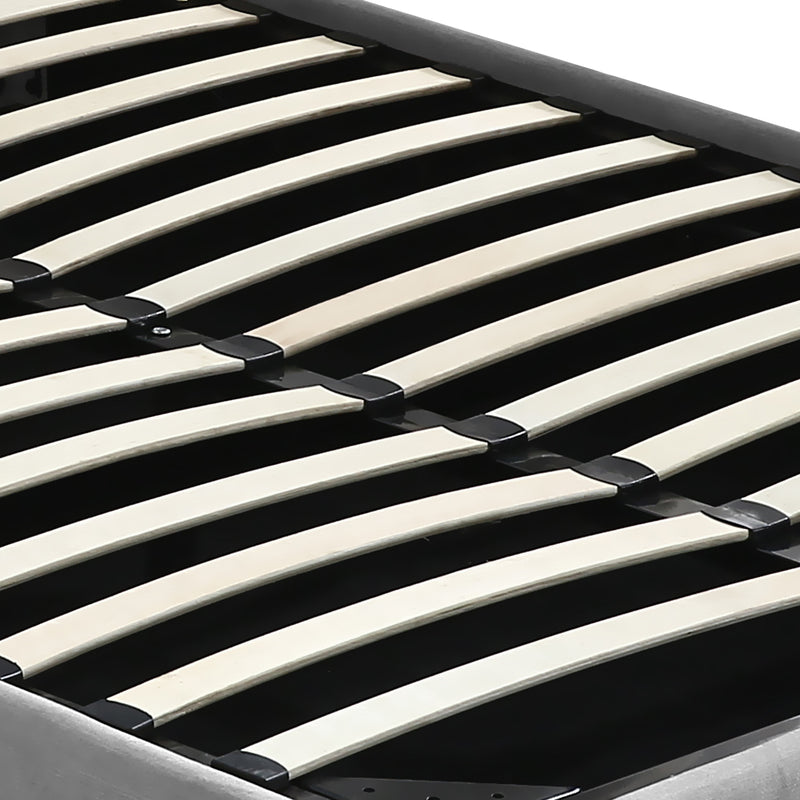 Levede Bed Frame Queen Size Mattress Platform Fabirc With Storage Gas Lift