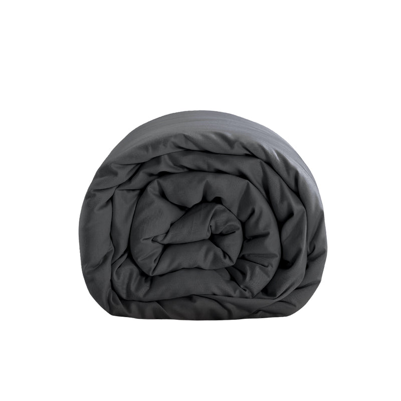 DreamZ 198x122cm Cotton Anti Anxiety Weighted Blanket Cover Protector Grey