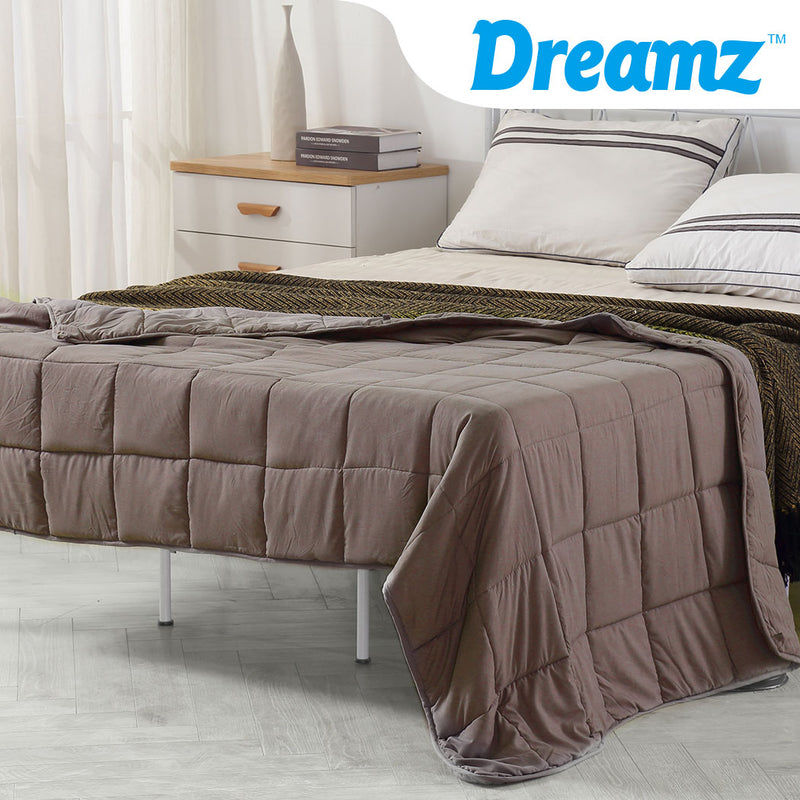 DreamZ Weighted Blanket Heavy Gravity Deep Relax 9KG Adult Double Mink