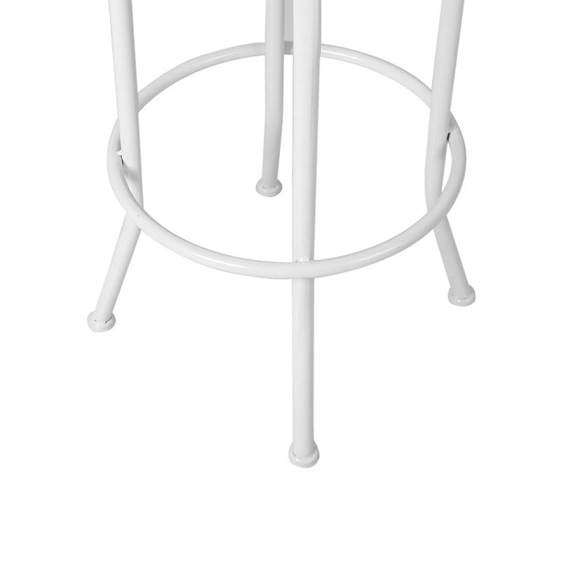 Levede Industrial Bar Stools Kitchen Stool Wooden Barstools Swivel Chair White
