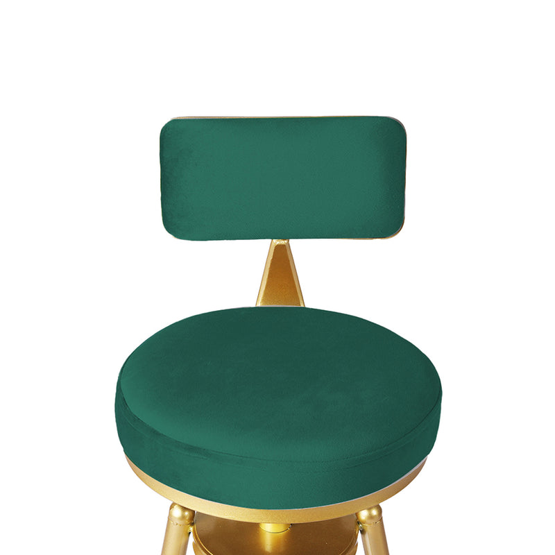 Levede 1x Bar Stools Kitchen Stool Chair Swivel Barstools Velvet Padded Seat