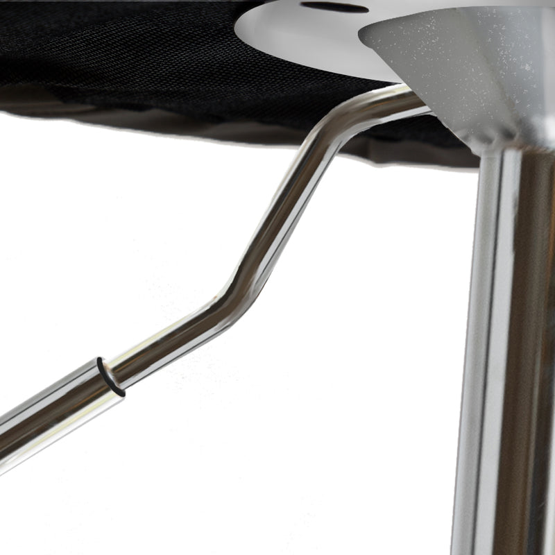Levede 1x Kitchen Bar Stools Gas Lift Wooden Beech Stool Metal Black Barstools