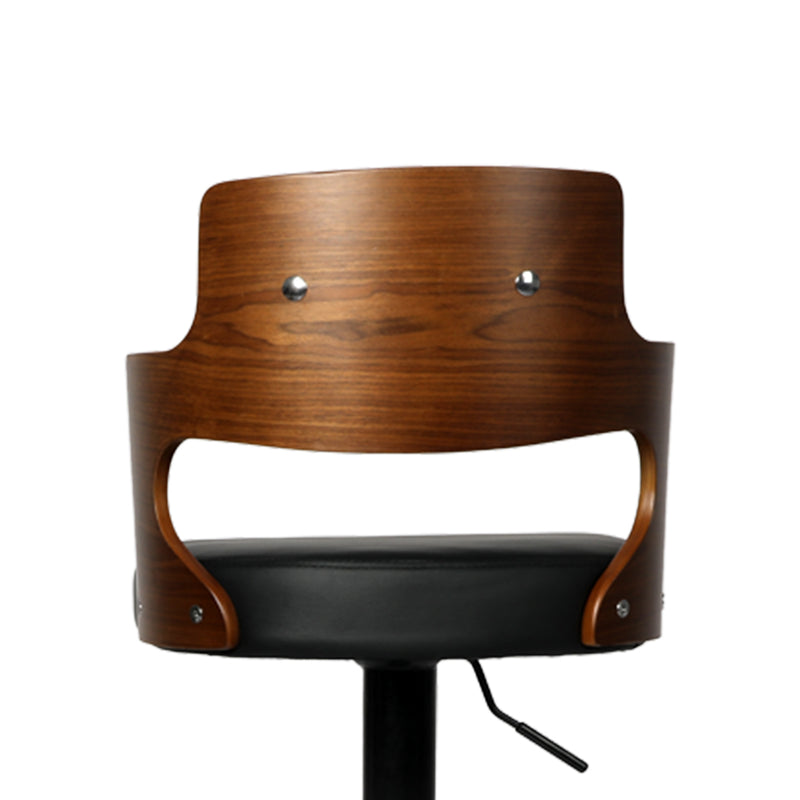 Levede 1x Bar Stools Kitchen Gas Lift Wooden Beech Stool Chair Swivel Barstools