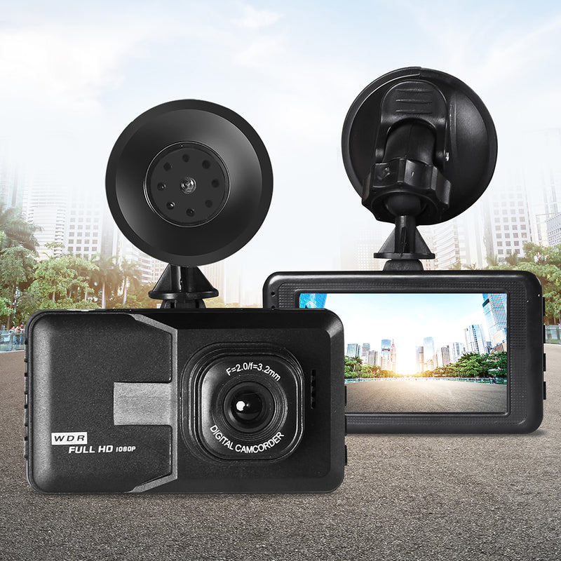 1080P Car Dash Camera FHD 3"LCD Video DVR Recorder Dual Lens Night Vision 32GB