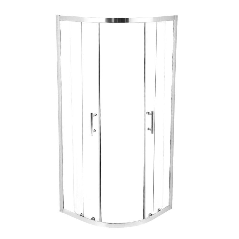 Levede Shower Screen Screens Door Seal Enclosure Glass PanelCurved800x800x1900mm