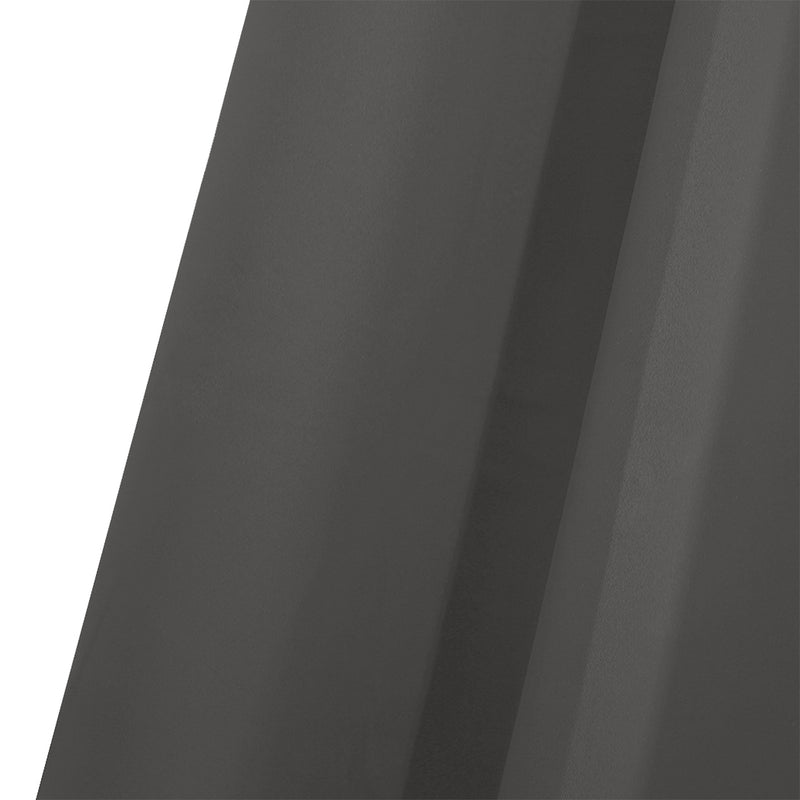 2x Blockout Curtains Panels 3 Layers Eyelet Room Darkening 240x230cm Charcoal