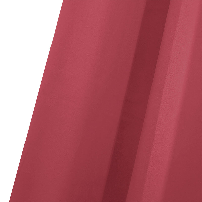 2x Blockout Curtains Panels 3 Layers Eyelet Room Darkening 240x230cm Burgundy