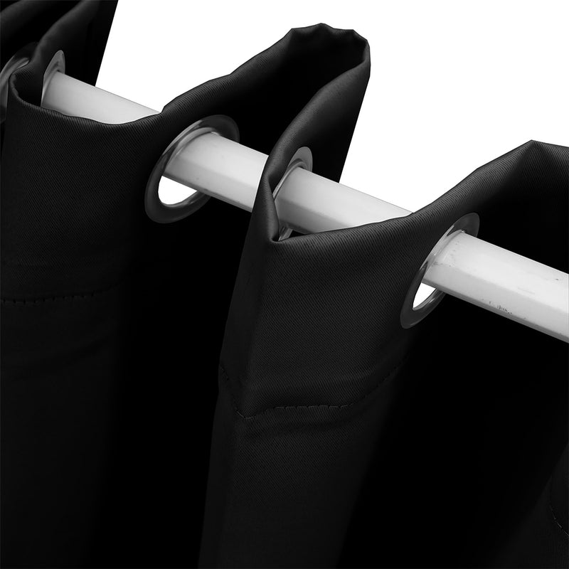 DreamZ Blockout Curtain Blackout Curtains Eyelet Room 102x241cm Black