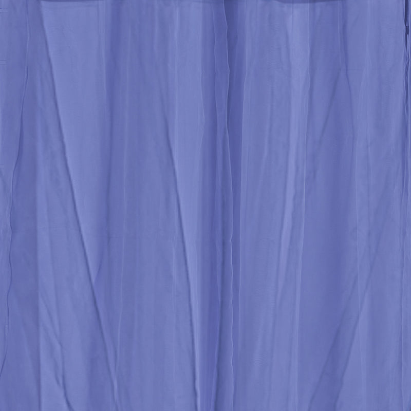 2x Blockout Curtains Panels 3 Layers with Gauze Room Darkening 140x230cm Navy