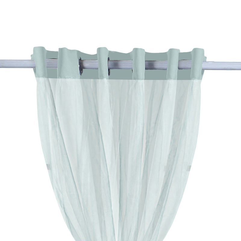 2x Blockout Curtains Panels 3 Layers with Gauze Room Darkening 240x213cm Aqua