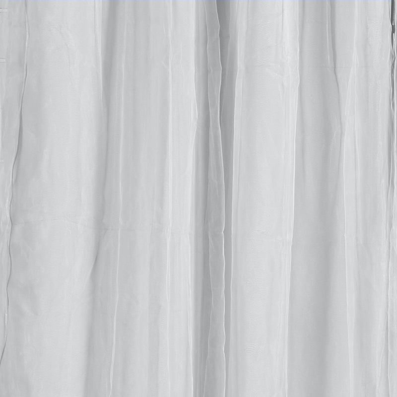2x Blockout Curtains Panels 3 Layers with Gauze Room Darkening 300x230cm Grey