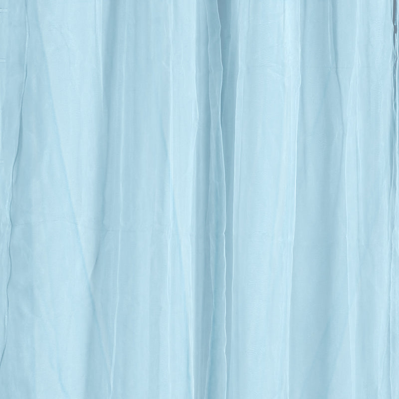 2x Blockout Curtains Panels 3 Layers with Gauze Darkening 300x230cm Turquoise