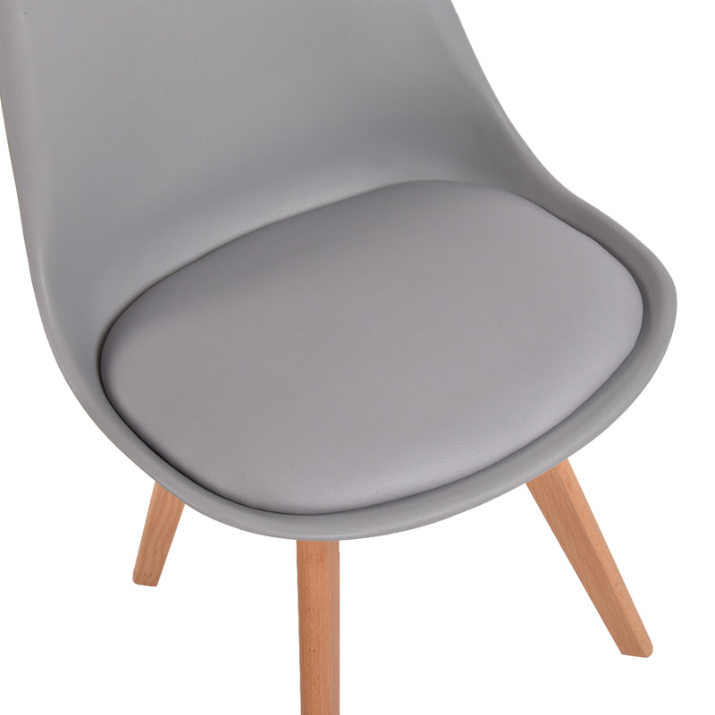 Levede 2x Retro Replica PU Leather Dining Chair Office Cafe Lounge Chairs