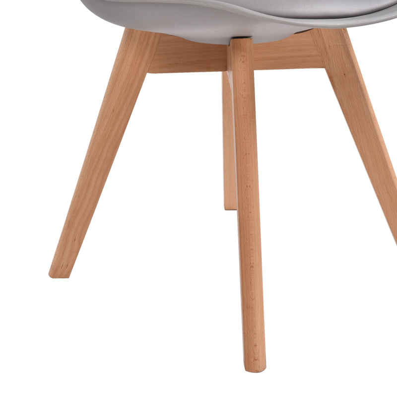 Levede 2x Retro Replica PU Leather Dining Chair Office Cafe Lounge Chairs