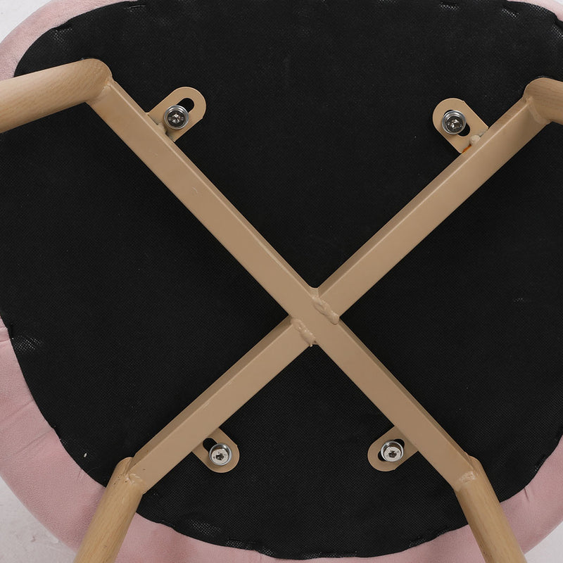 2x Dining Chairs Seat French Provincial Kitchen Lounge Chair Pink