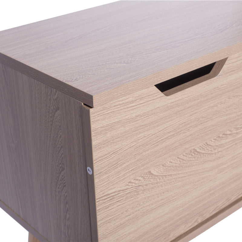 Levede TV Cabinet Entertainment Unit Stand Storage Drawer Wooden Shelf Oak 140cm