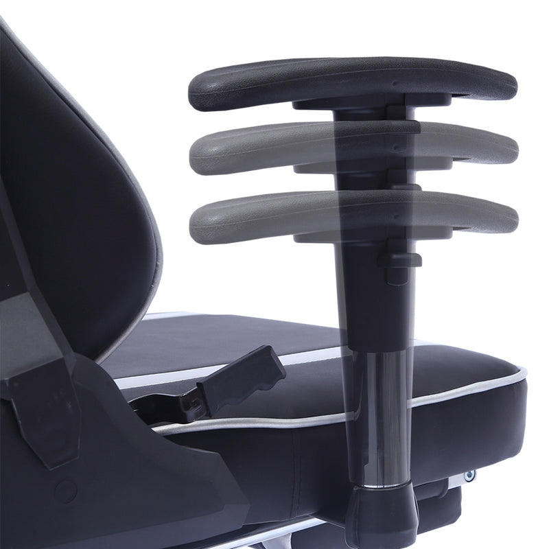 Gaming Chair Desk Computer Gear Set Racing Desk Office Laptop Chair Study Home K shaped Desk Silver Chair