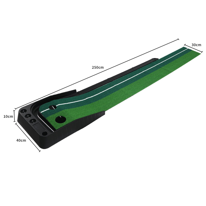 Golf Putting Mat Portable Auto Return Practice Putter Trainer Indoor Outdoor Type B