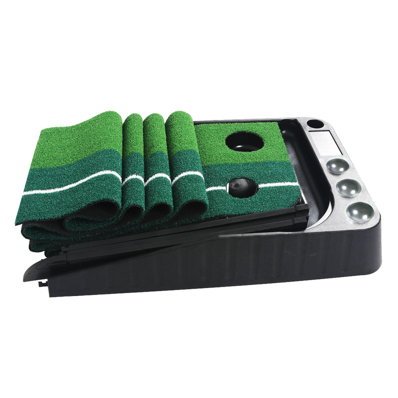 Golf Putting Mat Portable Auto Return Practice Putter Trainer Indoor Outdoor Type B