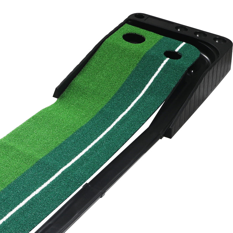 Golf Putting Mat Portable Auto Return Practice Putter Trainer Indoor Outdoor Type B