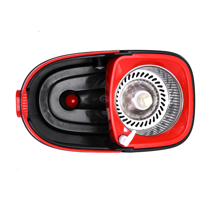 360° Spin Mop Bucket Set Spinning Stainless Steel Rotating Wet Dry Black