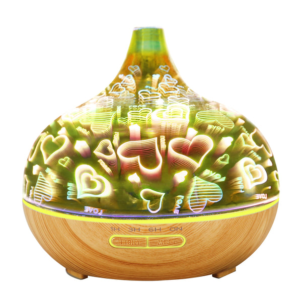 Aroma Diffuser Aromatherapy Ultrasonic Humidifier Essential Oil Purifier Heart