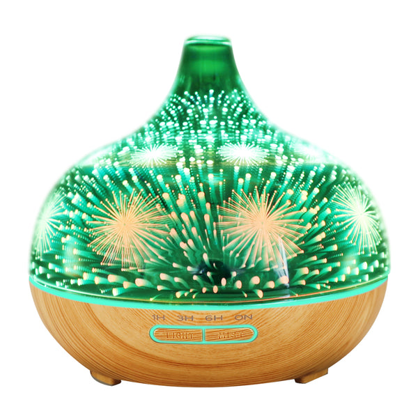 Aroma Diffuser Aromatherapy Ultrasonic 3D Air Humidifier Purifier Fireworks