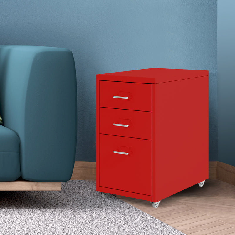 Metal Cabinet Storage Cabinets Folders Steel Study Office Organiser 3 Drawers