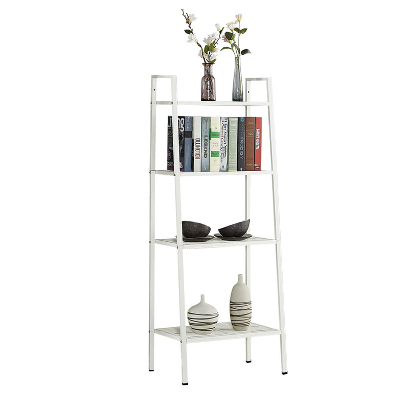 4 Tier Ladder Shelf Unit Bookshelf Bookcase Book Storage Display Rack Stand